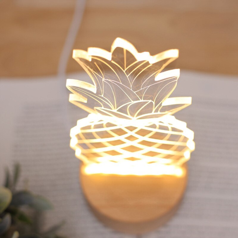 3D pineapple lamp