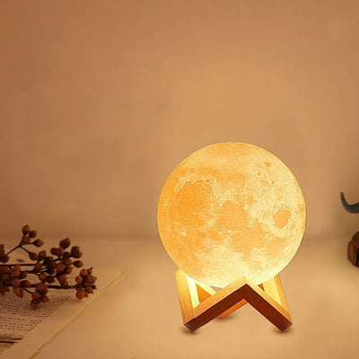 3D Printing Moon Night Table Lamp Chinese Valentine's Day Gift