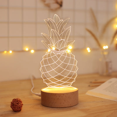 3D pineapple lamp