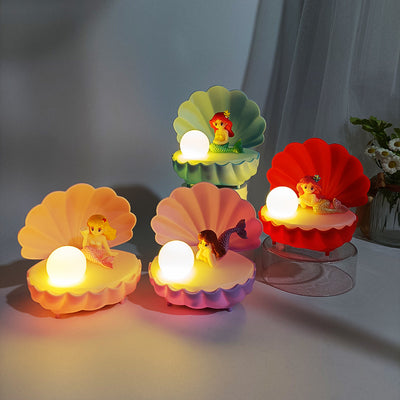 Fantasy Shell Small Night Lamp Handmade DIY Luminous