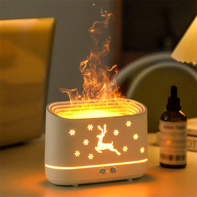 Elk Flame Humidifier Diffuser Mute Household Atmosphere Lamp Home Decorations