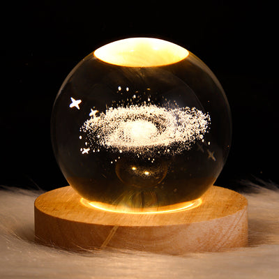 3D Crystal Ball Night Light - Serene Illumination for Any Space