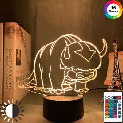 Bull fighting 3D lamp