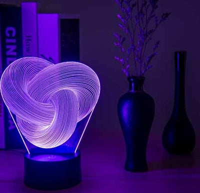 3D Twist Abstract Lamp