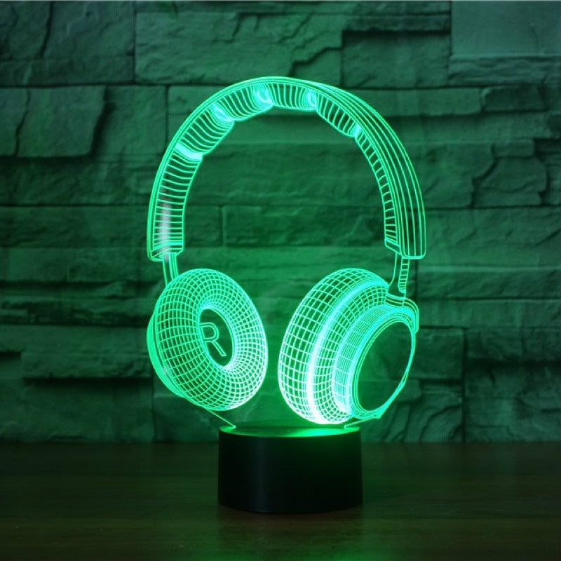 3D Earphone illusion lamp