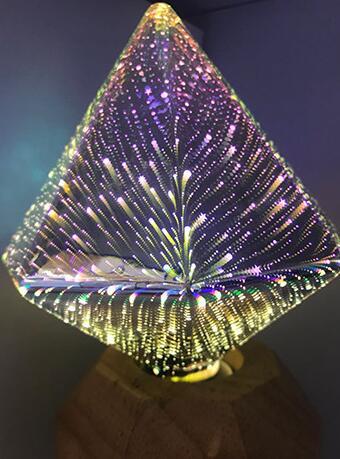 ST64 G95 filament lamp -  LED full star 3D bulb, decorative colored 3D Edison light bulb