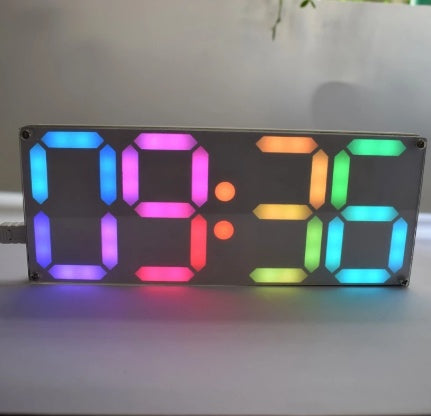 Clock DIY Kit Rainbow Digital Tube Clock Kit
