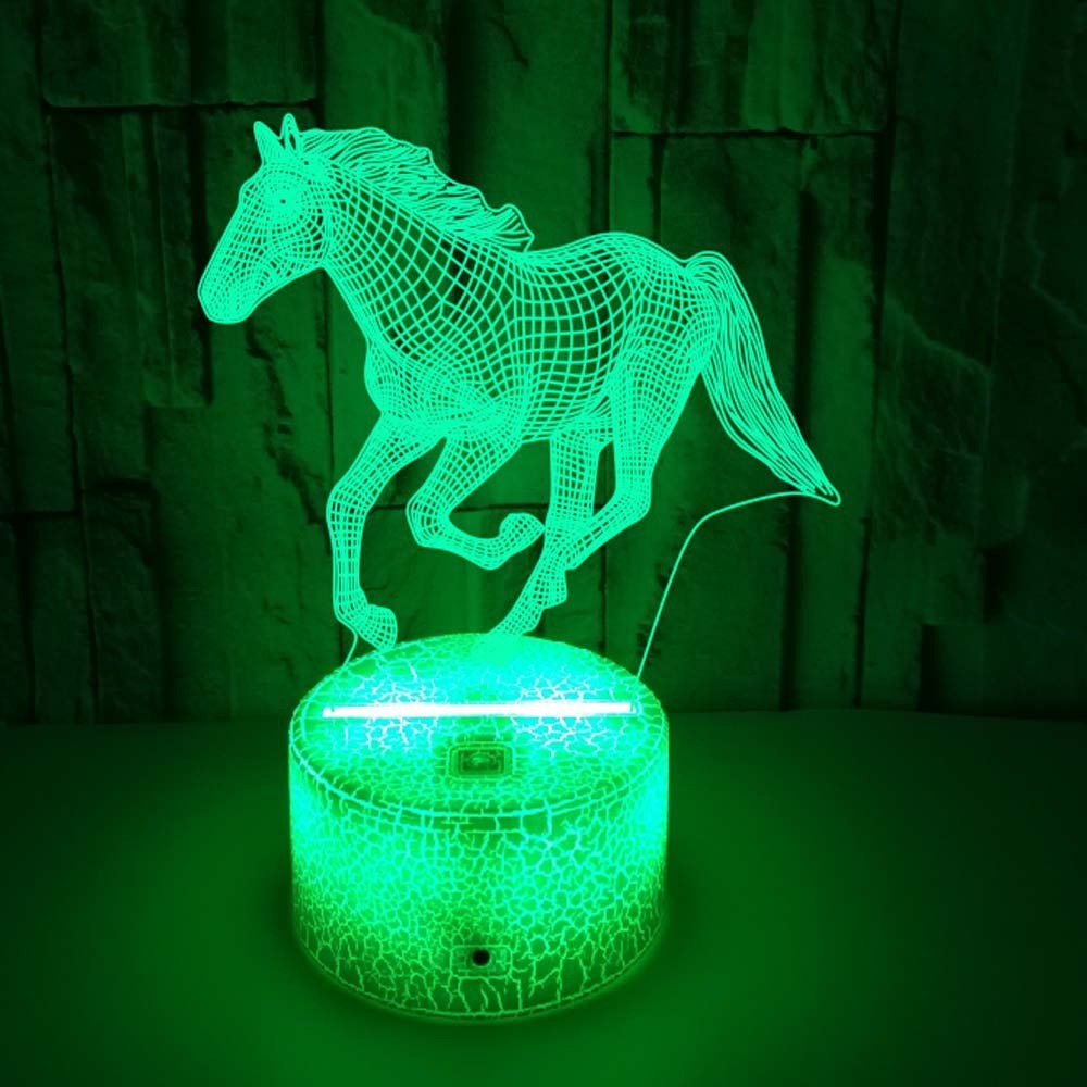 3D Galloping Horse Lamp