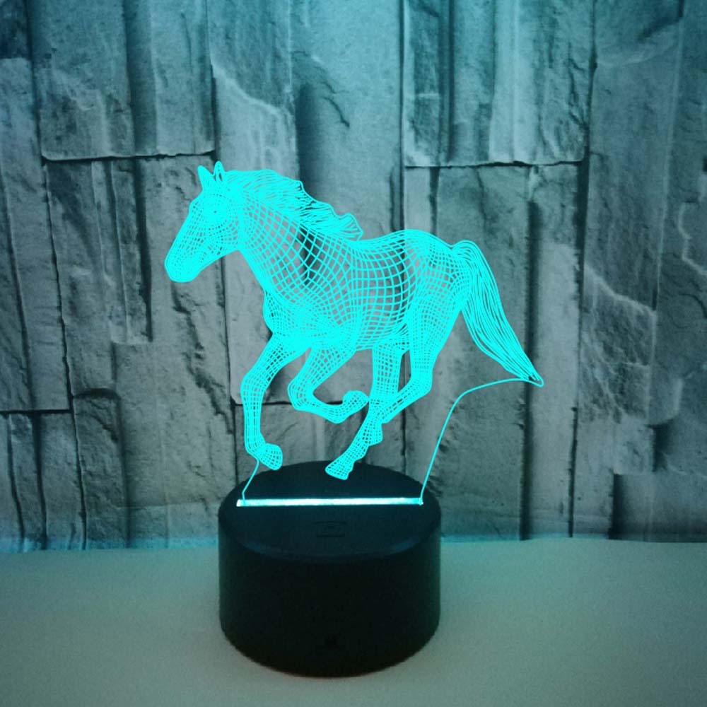 3D Galloping Horse Lamp