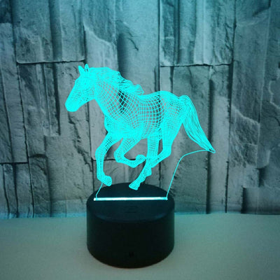 3D Galloping Horse Lamp