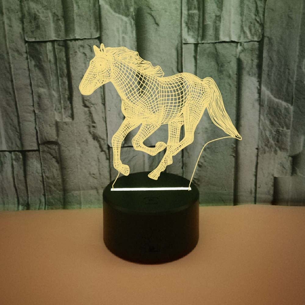 3D Galloping Horse Lamp