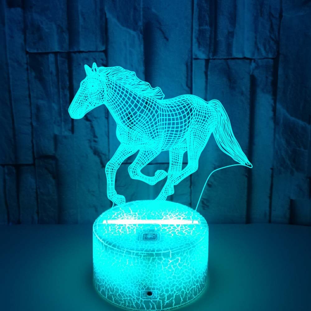 3D Galloping Horse Lamp