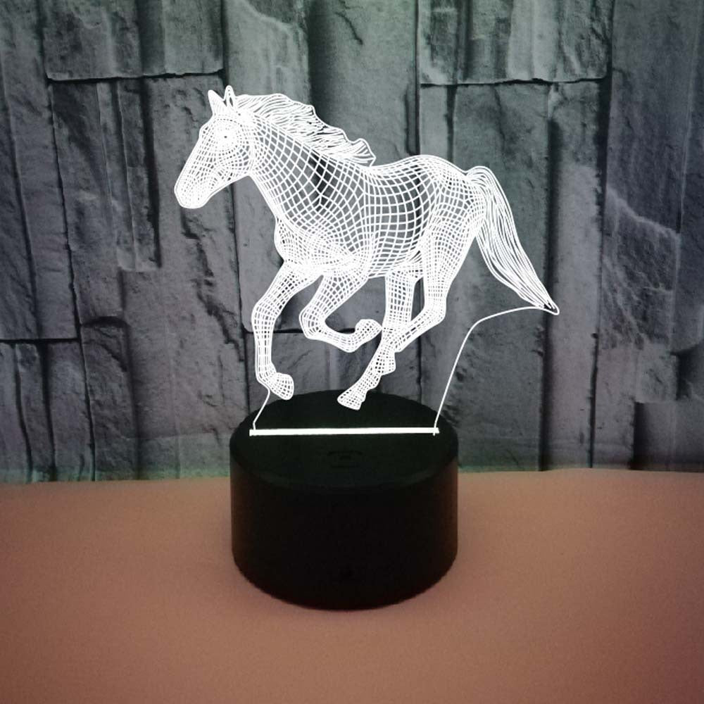 3D Galloping Horse Lamp