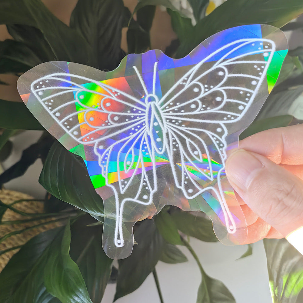 Colorful Suncatcher Sun Sunshine Catcher Rainbow Prism Glass PVC Window Filming