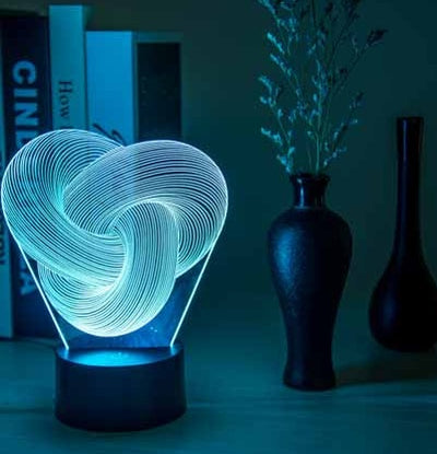 3D Twist Abstract Lamp