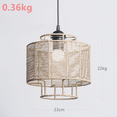 Creative Paper String Woven Lamps