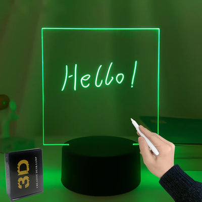 3D Transparent Message Board  Acrylic Lamp