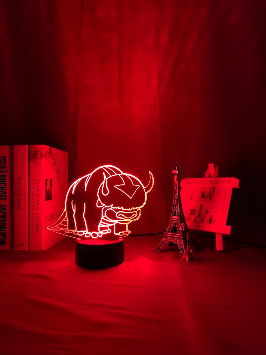 Bull fighting 3D lamp