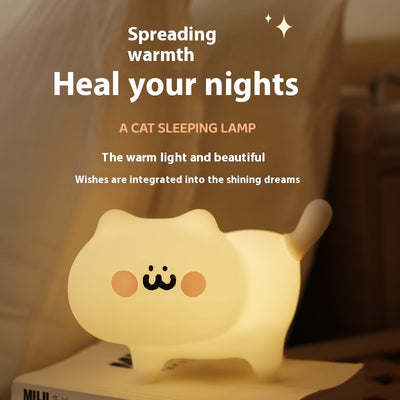 Cat Nightlight Bedroom Decoration Bedside Sleeping Light