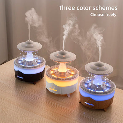 New UFO Raindrop Humidifier Water Drop Air Humidifier USB Aromatherapy Essential Oils Aroma Air Diffuser Household Mist Maker