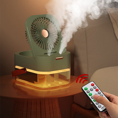 Humidifier Spray Fan Portable Fan Air Cooler Air Humidifier USB Fan Desktop Fan With Night Light For Summer Home Appliance