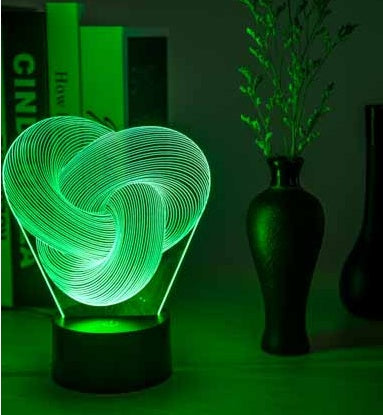 3D Twist Abstract Lamp