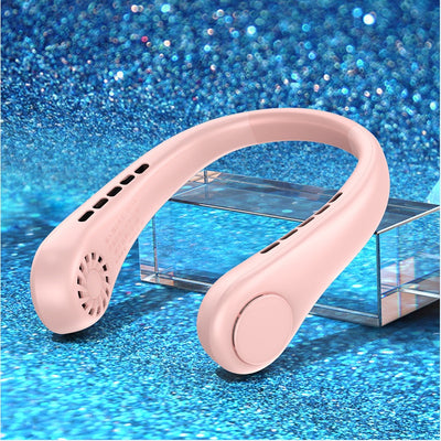 New Mini Neck Fan portable Bladeless Hanging Neck Rechargeable Air Cooler Mini Summer Sports Fans