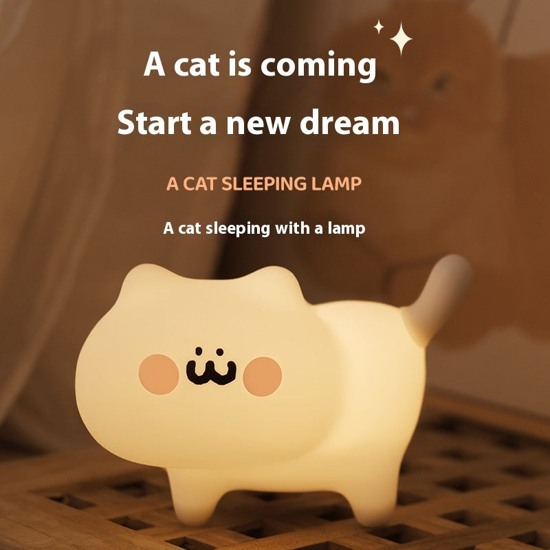 Cat Nightlight Bedroom Decoration Bedside Sleeping Light