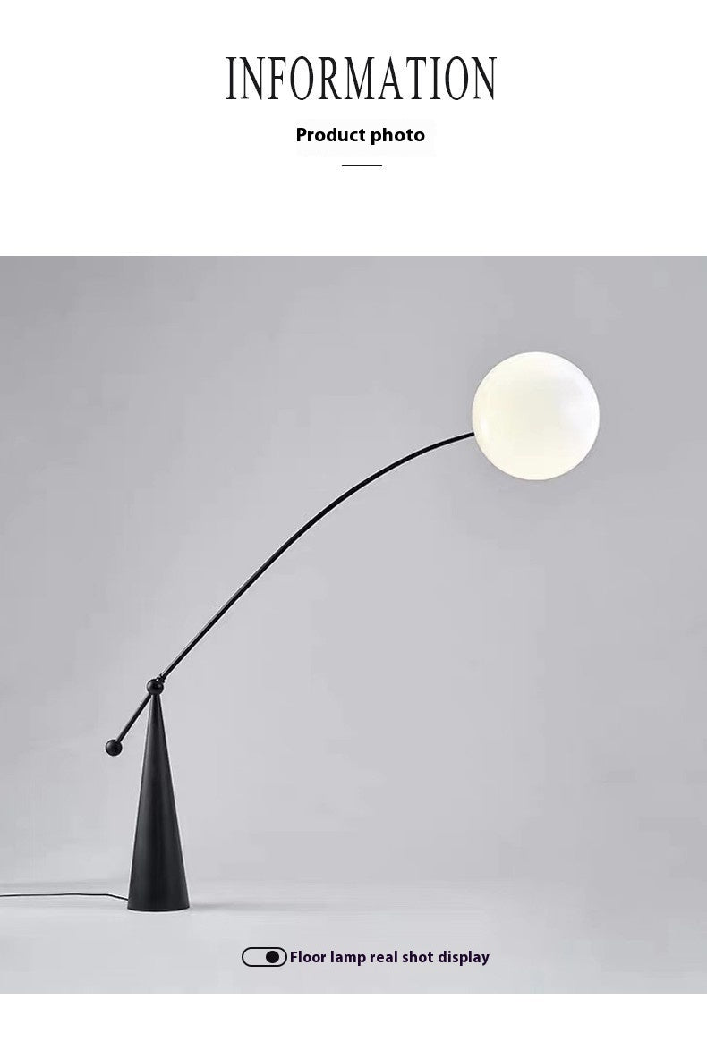 Floor Lamp Ball Light Luxury Moon Lamp, Personality Fishing