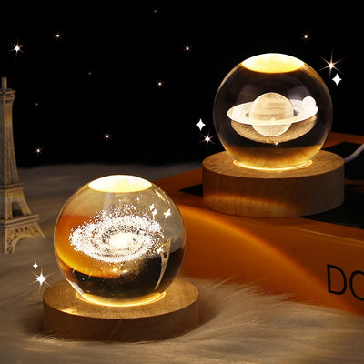 3D Crystal Ball Night Light - Serene Illumination for Any Space