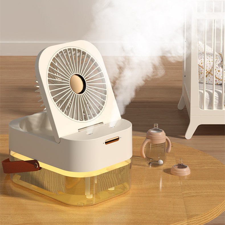 Humidifier Spray Fan Portable Fan Air Cooler Air Humidifier USB Fan Desktop Fan With Night Light For Summer Home Appliance