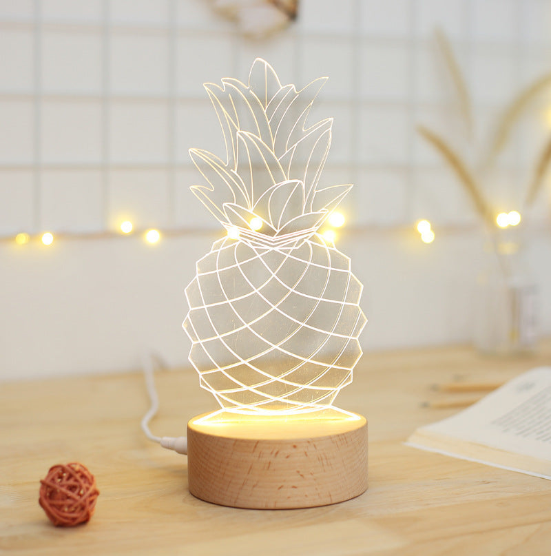 3D pineapple lamp