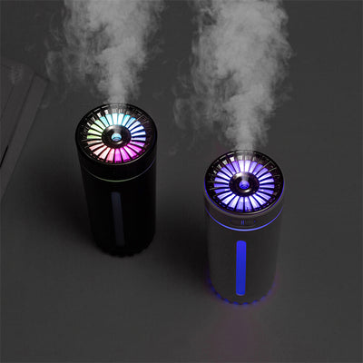 Wireless Air Humidifier Colorful Lights Mute Ultrasonic USB Fogger Diffuser Purifier 800mAh Rechargeable Cool Mist Maker For Car