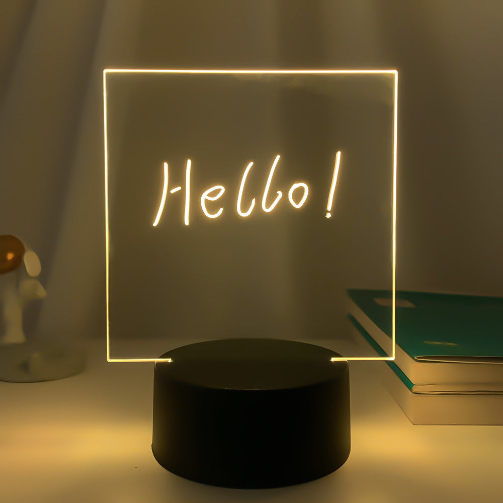 3D Transparent Message Board  Acrylic Lamp