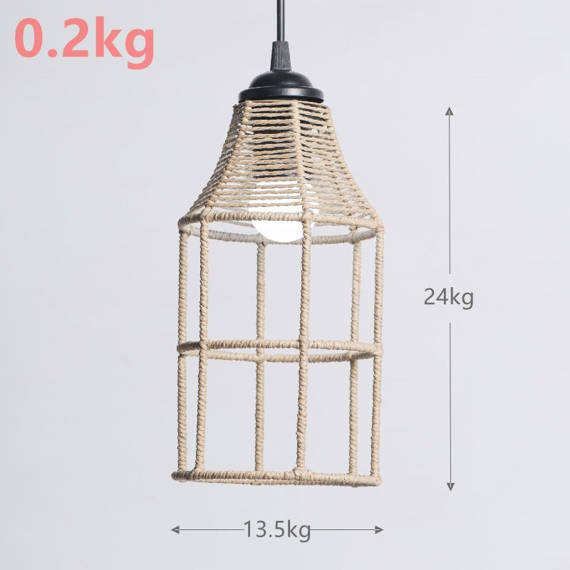 Creative Paper String Woven Lamps