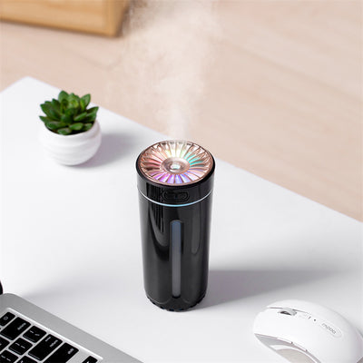 Wireless Air Humidifier Colorful Lights Mute Ultrasonic USB Fogger Diffuser Purifier 800mAh Rechargeable Cool Mist Maker For Car