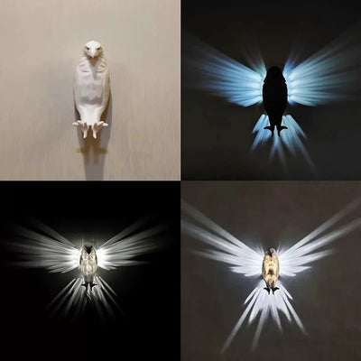 Modern Creative Bird Wall Lamp -  Eagle Shape Projector Atmosphere Sconce Light 3D Print Body Animal Lighting Lustre