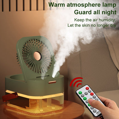 Humidifier Spray Fan Portable Fan Air Cooler Air Humidifier USB Fan Desktop Fan With Night Light For Summer Home Appliance