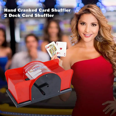 Poker Card Hand Shuffler Easy Hand Cranked Casino Card Shuffling Machine Poker Texas