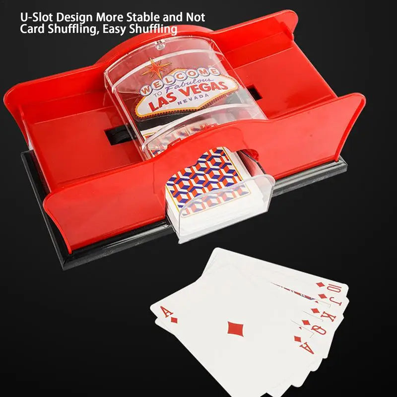 Poker Card Hand Shuffler Easy Hand Cranked Casino Card Shuffling Machine Poker Texas