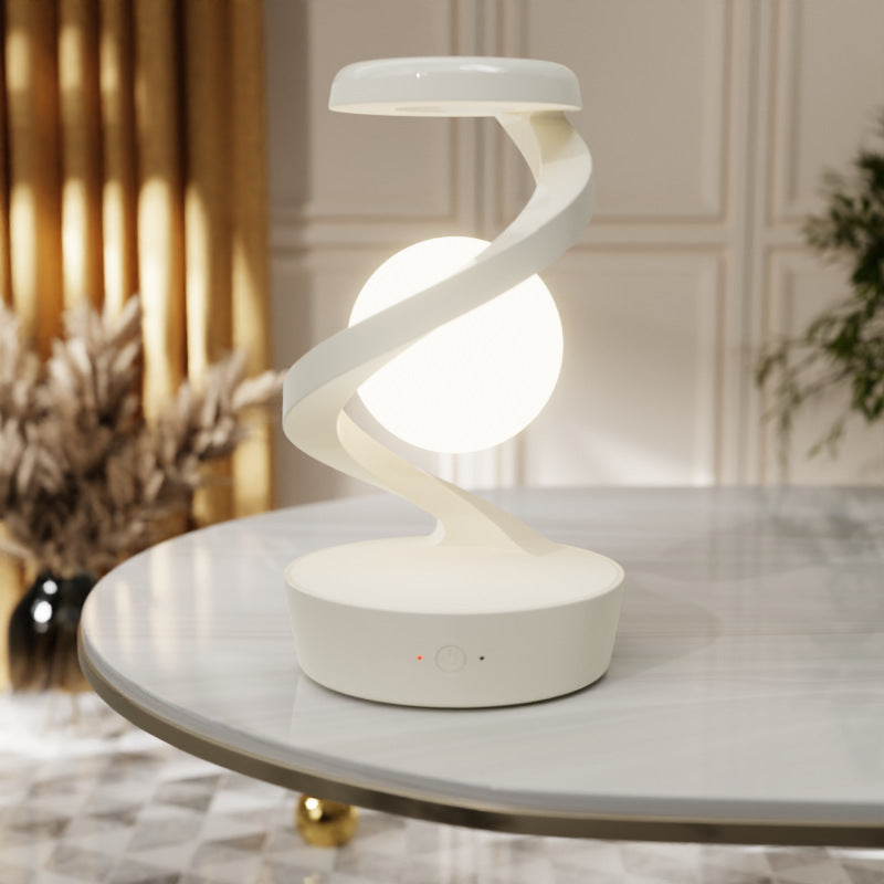 Rotating Suspension Table Lamp Wireless Charging Creative Small Night Lamp