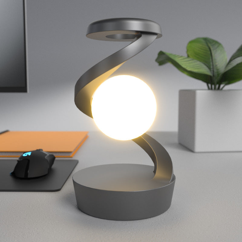 Rotating Suspension Table Lamp Wireless Charging Creative Small Night Lamp