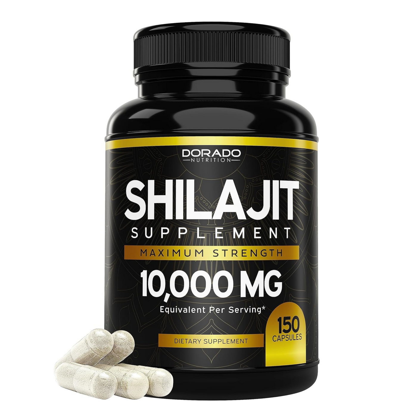 Shilajit Pure Himalayan Capsules 10,000mg (150 Capsules) - Premium Shilajit Capsules for Men - Authentic Shilajit Supplement - Non GMO