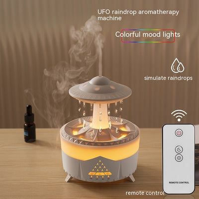 New UFO Raindrop Humidifier Water Drop Air Humidifier USB Aromatherapy Essential Oils Aroma Air Diffuser Household Mist Maker