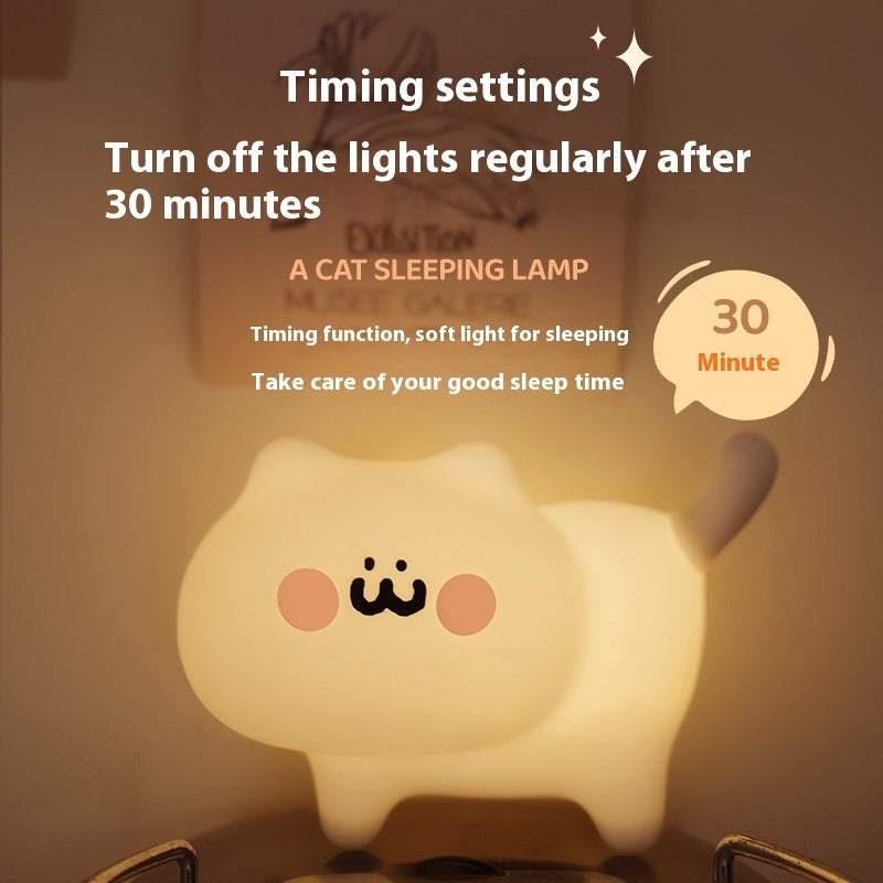 Cat Nightlight Bedroom Decoration Bedside Sleeping Light