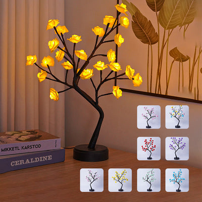 Flower Tree Rose Lamps - Fairy  Desk Night Light USB Operated