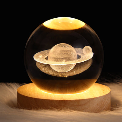 3D Crystal Ball Night Light - Serene Illumination for Any Space