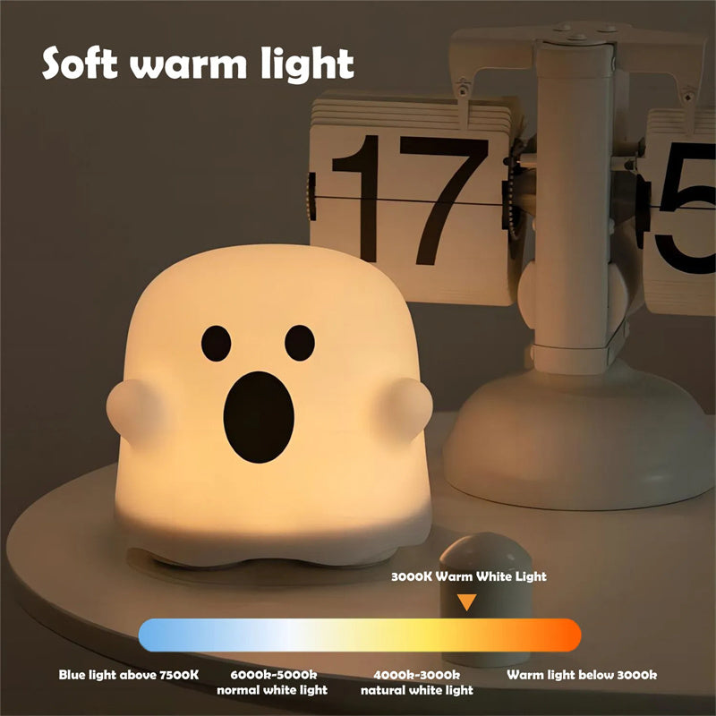 Home Decor Silicone Night Light Bedside Table Lamp LED Touch Sensor Lamp