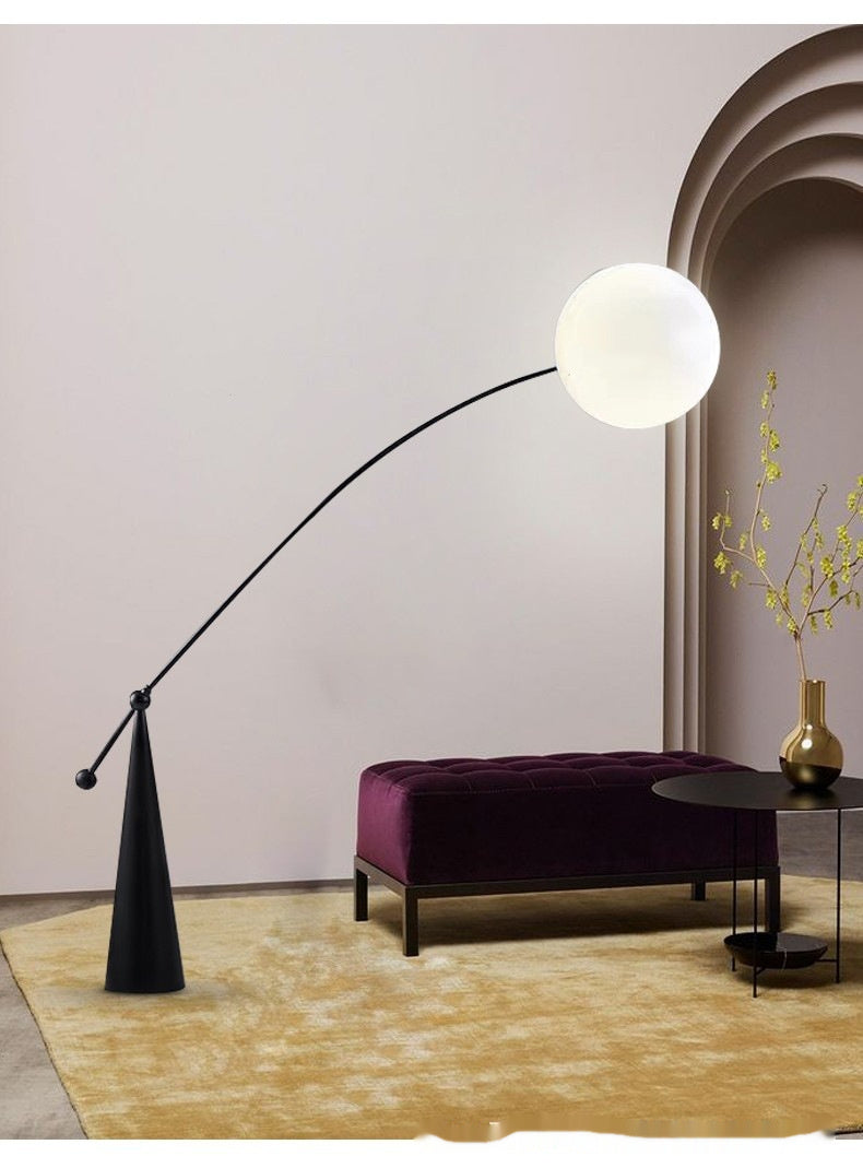 Floor Lamp Ball Light Luxury Moon Lamp, Personality Fishing