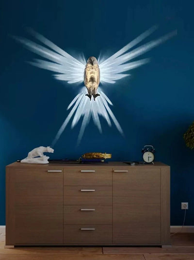 Modern Creative Bird Wall Lamp -  Eagle Shape Projector Atmosphere Sconce Light 3D Print Body Animal Lighting Lustre